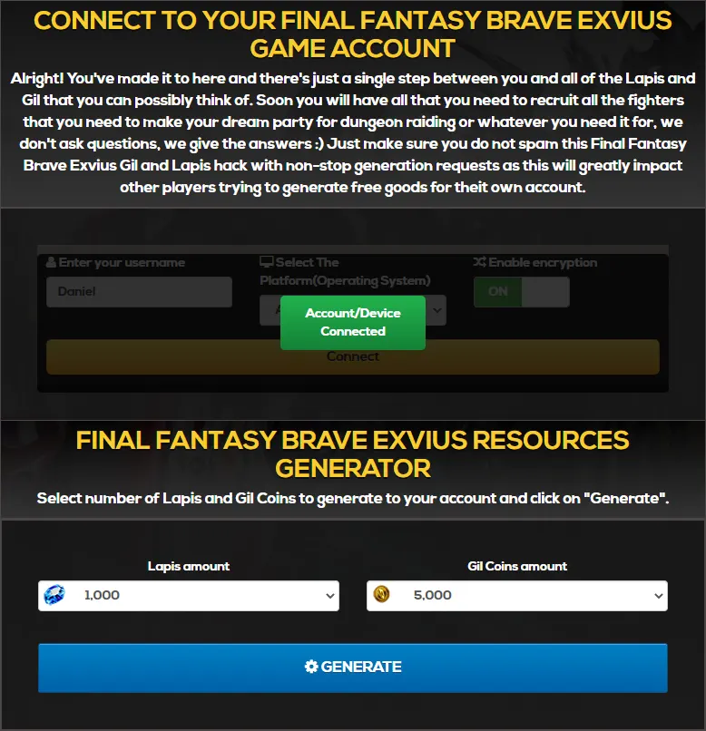 Final Fantasy Brave Exvius Hack