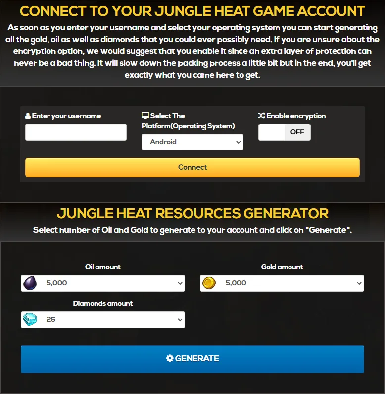 Jungle-Heat-Online-Unlimited-Oil-Gold-and-Diamonds-Hack
