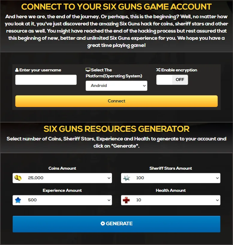 Six-Guns-Hack-Online-Generator