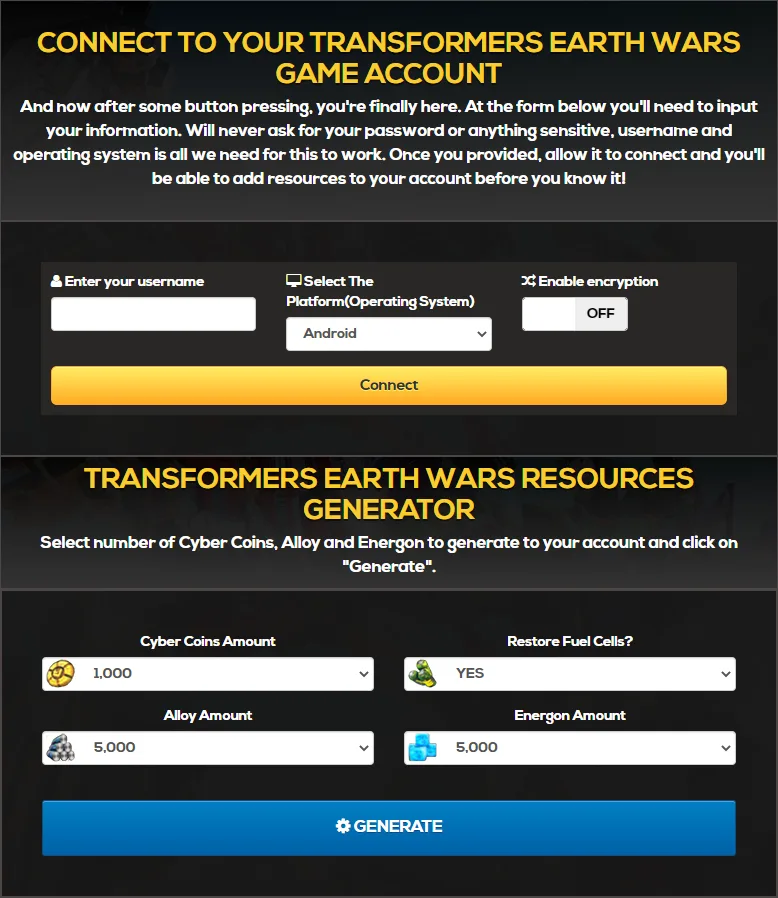 Transformers-Earth-Wars-Online-Hack-For-Android-and-iOS