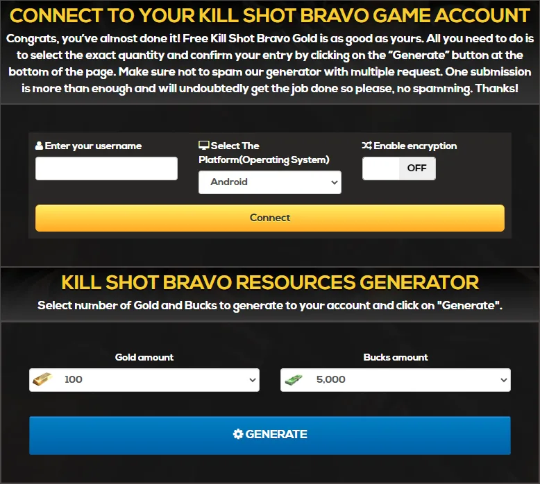 Kill-Shot-Bravo-Online-Gold-and-Bucks-Unlimited