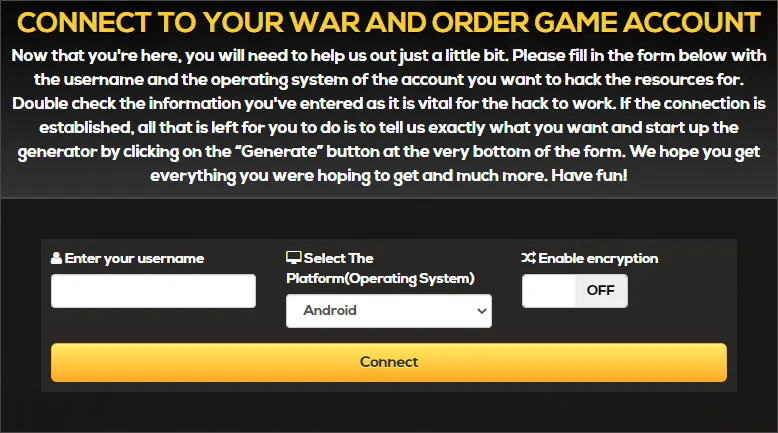 War-and-Order-Online-Hack