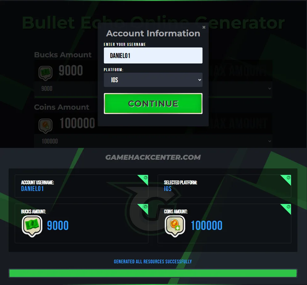 Bullet-Echo-Hack-Online-Resource-Generator