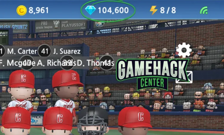Exciting Baseball Adventure: 9 Gems with Energy Boost